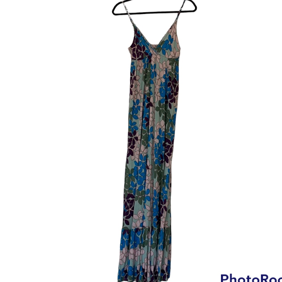 Lani Floral Print Maxi Dress Large